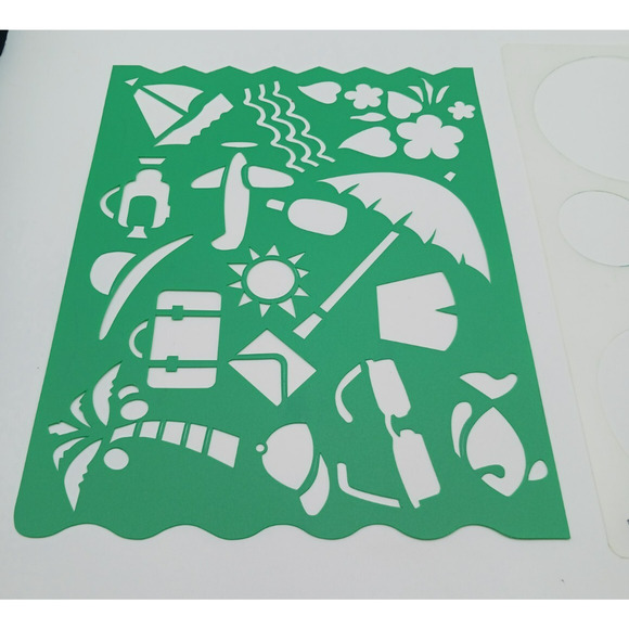 Lot of Scrapbooking Paper Crafting Plastic Stencils Shapes Letters Baby - Picture 14 of 16